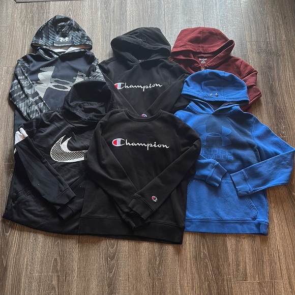 Under Armour Other - Bundle of 6 Boys Nike/Under Armour Hoodies Size M